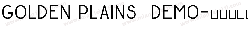 Golden Plains  Demo字体转换